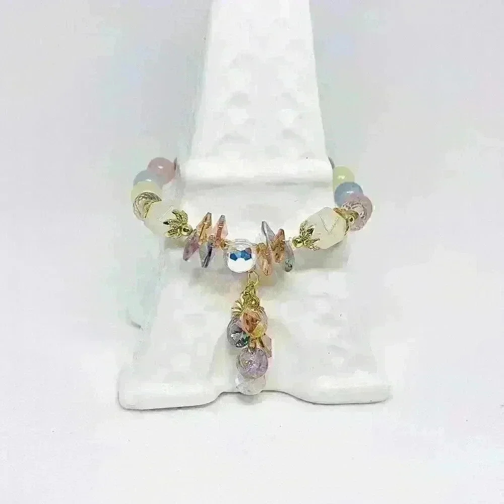 Flower Charm Crystal Bracelet - Picture 2 of 10